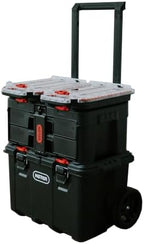 Keter Stack N Rolling Tool Box Modular Storage System 4 Piece by Unknown
