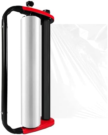 Ergonomic Stretch Film Dispenser - Reduces Operator Fatigue, Shrink wrap Handle for Warehousing, Logistics, Pallets, Commercial, and Home Use (15-in Dispenser for 15-in Stretch Film) by Amysmart