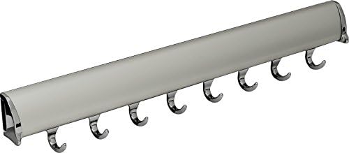 Belt Rack TAG Synergy Elite Collection (Matt Aluminum with Chrome, 8 Hook, 17 15/16") by Unknown