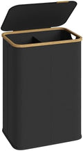 SONGMICS Laundry Hamper with Lid, 140L Laundry Basket, Bamboo Frame by SONGMICSbySONGMICSHOME