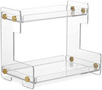 FFK Bathroom Organizer Countertop 2-Tier Storage：Bathroom Counter Organizer Acrylic Standing Holder Cosmetic Storage Perfume Shelf for Bathroom Bedroom Dressing Table1 - Image 6