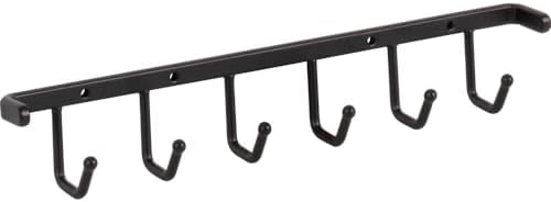 Matte Black Screw-Mount Belt Rack by Hardware+Resources