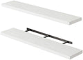 Fixwal Floating Wall Shelves for Decor (White, Set of 2, 47.2Inch) by Fixwal