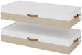 StorageWorks 7 Inch Low Profile Under Bed Clothes Storage Bins with Lids by StorageWorks