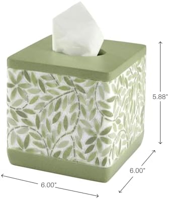 Avanti Linens - Tissue Box Cover, Standard Size Tissue Holder for Home - Image 3