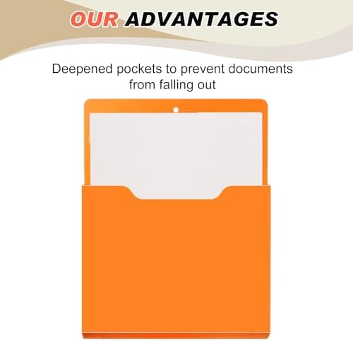 Fuutreo Magnetic Wall File Holder,6pcs,Bright Color,Vertical-large - Image 3