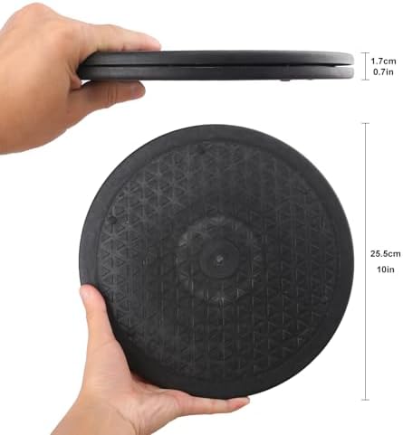 8 Pack 10 Inch Lazy Susan Turntable, Heavy Duty Lazy Susan Turntable Organizer, Premium 10 Inch Rotating Swivel Stand for Table Top, Kitchen, and More - Image 2