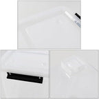 4-Pack 35 Quart Plastic Storage Bin with Secure Lid and Wheels - Image 3
