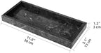 Marble Bathroom Vanity Tray, Black, 12"x 5" x1.2" - Image 3
