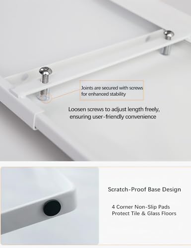 2 Pack Expandable Cabinet Shelf Organizer Riser for Kitchen Pantry Cupboard Under Sink Countertop (2 pack 8.2’’D * 12.2-21.6’’W * 10.4’’H) (white) - Image 6