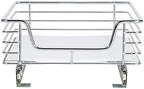Household Essentials Glidez Chrome-Plated Steel Pull-Out/Slide-Out Storage Organizer with Plastic Liner for Under Cabinet Use - 1-Tier Design - Fits Standard Size Cabinet or Shelf, Chrome - Image 6