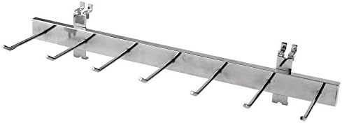 SSWBasics-Chrome Tie Rack and Belt Rack - Pack of 2-7 Hook Fit by SSWBasics