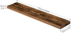 HOOBRO Floating Shelves for Wall, Wall Mounted Shelf Set of 2, 39.4" Hanging Shelf with Invisible Brackets, for Wall in Bathroom, Bedroom, Toilet, Kitchen, Living Room, Rustic Brown BF100BJP201G2 - Image 3