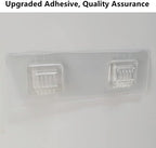 JiePai Acrylic Corner Shower Caddy Shelf with Hooks 4 Pack, Adhesive Wall Mounted Bathroom Shower Organizer for Inside Shower & Kitchen Storage, Space-Saving Design - Image 7