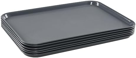 6 Packs Gray Large Plastic Trays, 25.23" x 17.59" Multi-Purpose Boot Trays - Image 7