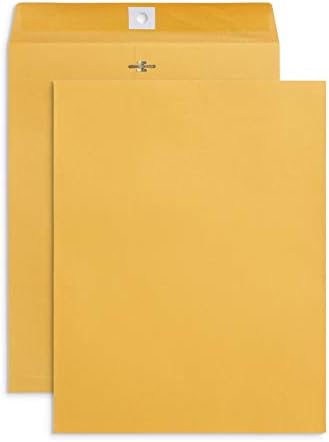 Blue Summit Supplies 100 10" x 13" Kraft Clasp Envelopes, Gummed Seal by BlueSummitSupplies
