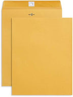 Blue Summit Supplies 100 10" x 13" Kraft Clasp Envelopes, Gummed Seal by BlueSummitSupplies