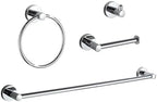 BGL Bathroom Accessory Set Chrome 4 Pieces Bathroom Towel Rack 24 Inches Adjustable Bathroom Hardware Set by BGL