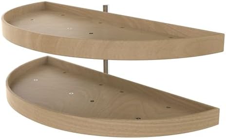 Rev-A-Shelf 38" Half Moon Dual Tier Lazy Susan for Blind Corner Cabinet by Rev-A-Shelf