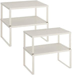 SONGMICS Set of 4 Metal Spice Racks, Stackable Expandable Shelf Risers by SONGMICSbySONGMICSHOME