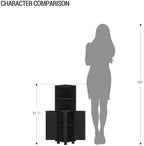 Hzuaneri Corner Cabinet, Small Bathroom Corner Cabinet with Doors - Image 2