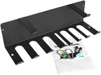 Resistance Bands Rack Wall Mount Home Gym Equipment Storage Rack for Resistance Bands, Jump Ropes, Yoga Mat, Foam Roller, Chains, 16.5", Black - Image 3