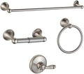 BGL Bathroom Accessory Set, Brushed Nickel Adjustable Expandable Towel Bar 4-Piece Bathroom Hardware Set Wall Mounted by BGL