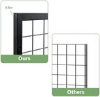 NectaCol 3 Packs Grid Wall Panels, Metal Black Wire Grid Panel, Gridwall Display Rack, Heavy Duty Gridwall Panels for Retail Display - Image 4