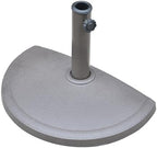 Island Umbrella Resin Half Round Umbrella Base, Brown 20-lbs by Island+Umbrella