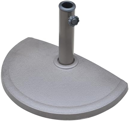 Island Umbrella Resin Half Round Umbrella Base, Brown 20-lbs by Island+Umbrella