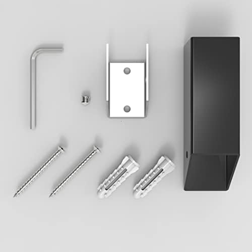 NINETREX Black Towel Hooks, Matte Black Robe Hook, Wall Mounted 6 Pack - Image 5