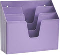 Acrimet Horizontal Triple File Folder Organizer Sorter, Letter Size, Purple by Organizingyourlife