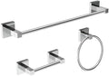 RUACQ Bathroom Accessories, 3-Piece Bathroom Hardware Set, Chrome by Ruacq