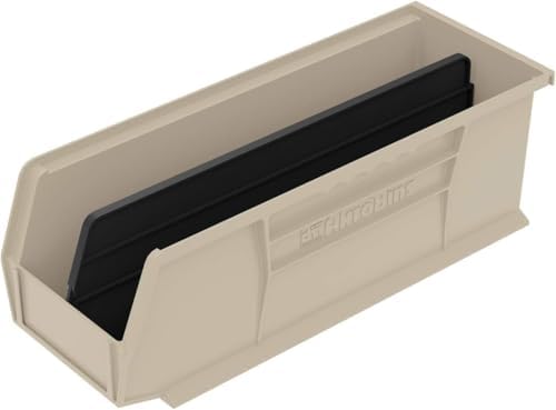 Akro-Mils 30234 AkroBins Plastic Storage Bins, 15"x5"x5", Stone, 12-Pack - Image 5