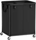SONGMICS Laundry Basket with Wheels, Removable Liner Bag, 55 Gallon (210 L) by SONGMICS
