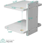 WALI 2 Tier Floating TV Wall Shelf for Projector, DVD Player - Image 4