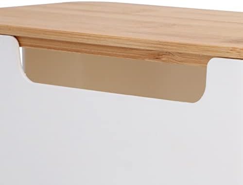 Cable Management Box Small Cord Hider Box with Wooden Lid for Tv Wires Routers Computers Cables Home and Office - Image 7