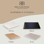 B&B HARDWARE Cabinet Shelves - 3/4'' Thick - Custom Organize Space with Stylish Shelves - Perfect Solution for Home & Office - Melamine Shelves Cut to Order (12" Depth X 10'' Inches Length) - Image 3