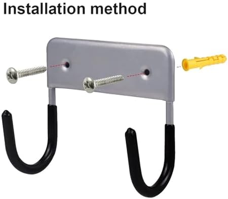 Multifunctional Stainless Steel Wall Mounted Ironing Board Hook Rack Dryer Storage Rack Practical Storage Rack Saves Space(Gray) - Image 3