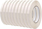 MAT Food Saver UPVC Tape White - 1/2 x 180 yds. (Pack of 10) Poly Bag Sealing Tape for Wrapping, Packaging, and Airtight Food Storage by MATTape