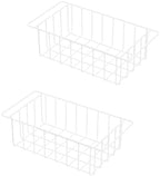 17.5 Inch Chest Freezer Organizer Storage Baskets Bins Metal Wire, Settle freezer chaos and reduce food waste effectively, Durable, Fully Use Space, Improve Air Circulate, 2 Pack by Y.Z.Bros