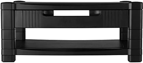 Kantek Two-Level Monitor Stand, 17" X 13.25" X 3.5" To 7", Black, Supports 50 Lbs - Image 3