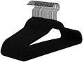 MIZGI All Black Velvet Hangers 60 Pack,Premium Flocked Clothes Hangers Non-Slip Felt Hangers,Sturdy Black Hangers Heavy Duty Coat Hangers,Durable Suit Hangers for Space Saving, No Hanger Marks by MIZGI