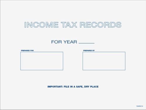 Client Tax Record and Receipt Envelope, 100 Count, Size 9x12 by EGPChecks