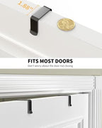 Moforoco 6-Tier Over The Door Pantry Organizer, Pantry Organization and Storage, Black Hanging Basket Cabinet Door Wall Spice Rack Shelves, Home & Kitchen Laundry Room Bathroom Essentials accessories - Image 5