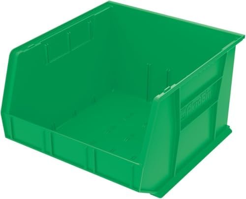 Akro-Mils 30270 AkroBins Plastic Storage Bins, 18"x16"x11", Green, 3-Pack by Akro-Mils