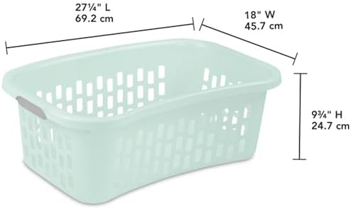 Sterilite HipHold Laundry Basket, Plastic Rectangle Clothes Hamper, 24-Pack - Image 2