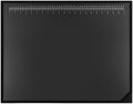 Colingmill 24 x 19 Inch Black Desk Pad with Clear Ruler Overlay by Colingmill
