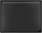 Colingmill 24 x 19 Inch Black Desk Pad with Clear Ruler Overlay by Colingmill