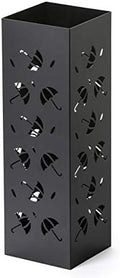 Mango Steam Metal Square Tall 19.5" Umbrella/Cane/Walking Stick/Wrapping Paper Holder, Stand, Rack Organizer (Brollies Black) by MangoSteam